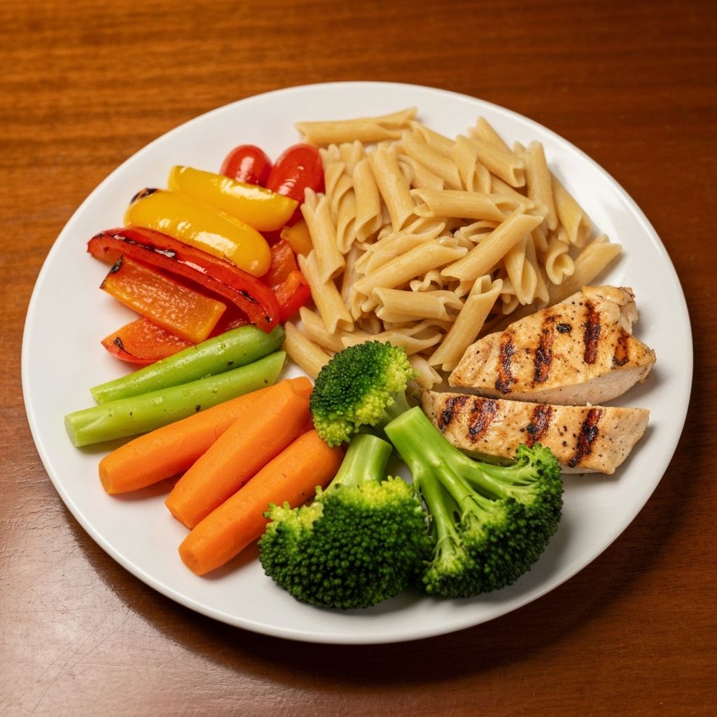 Balanced meal plate